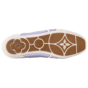حذاء Louis Vuitton Sneakers نسائي باللون الأبيض والبنفسجي.