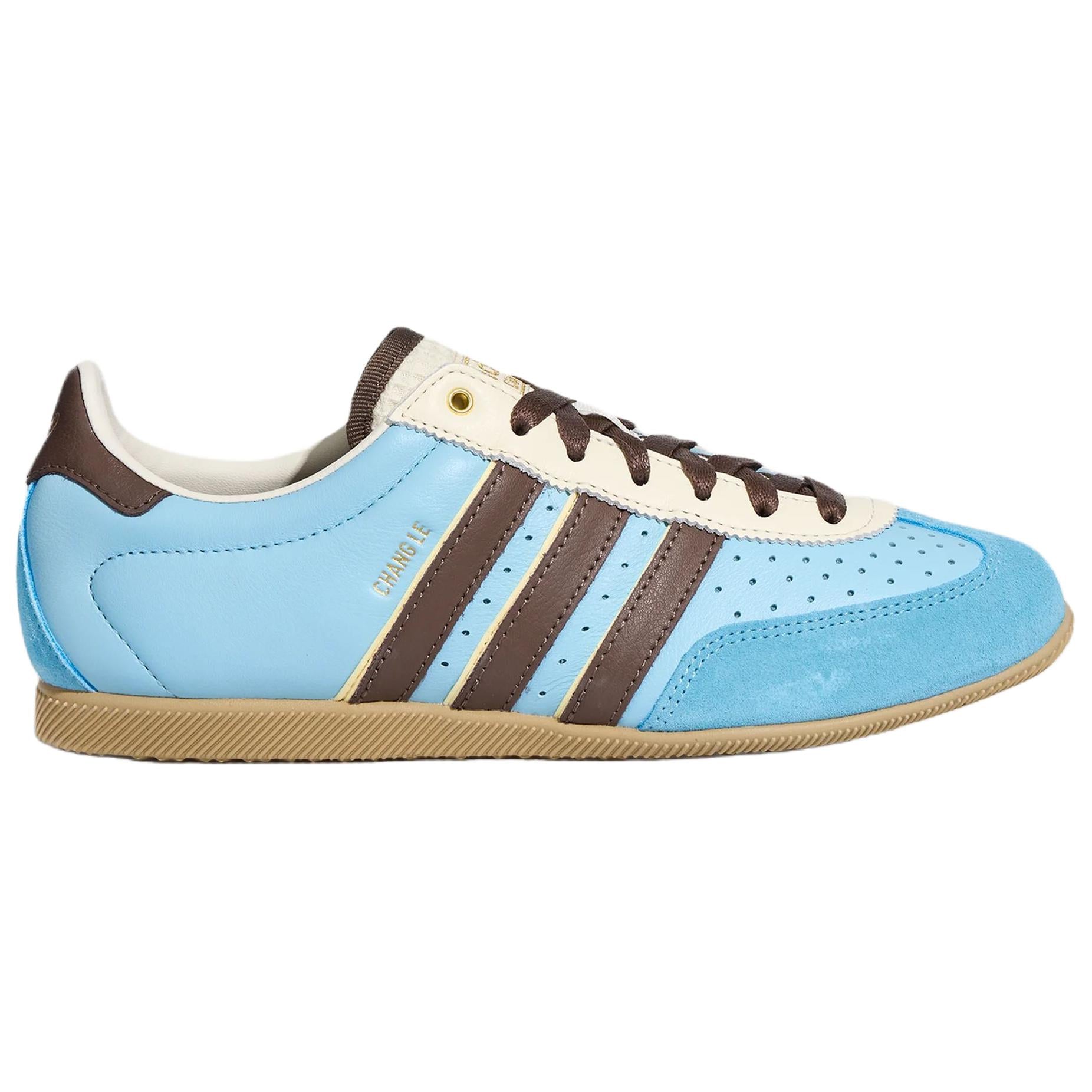حذاء Adidas Gazelle أزرق وبني للجنسين
