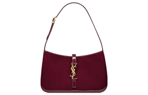حقيبة Shoulder Bag من Saint Laurent جلد لامع عنابي.