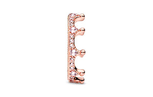 Pandora  Crown  Ring Rose Gold Pink.