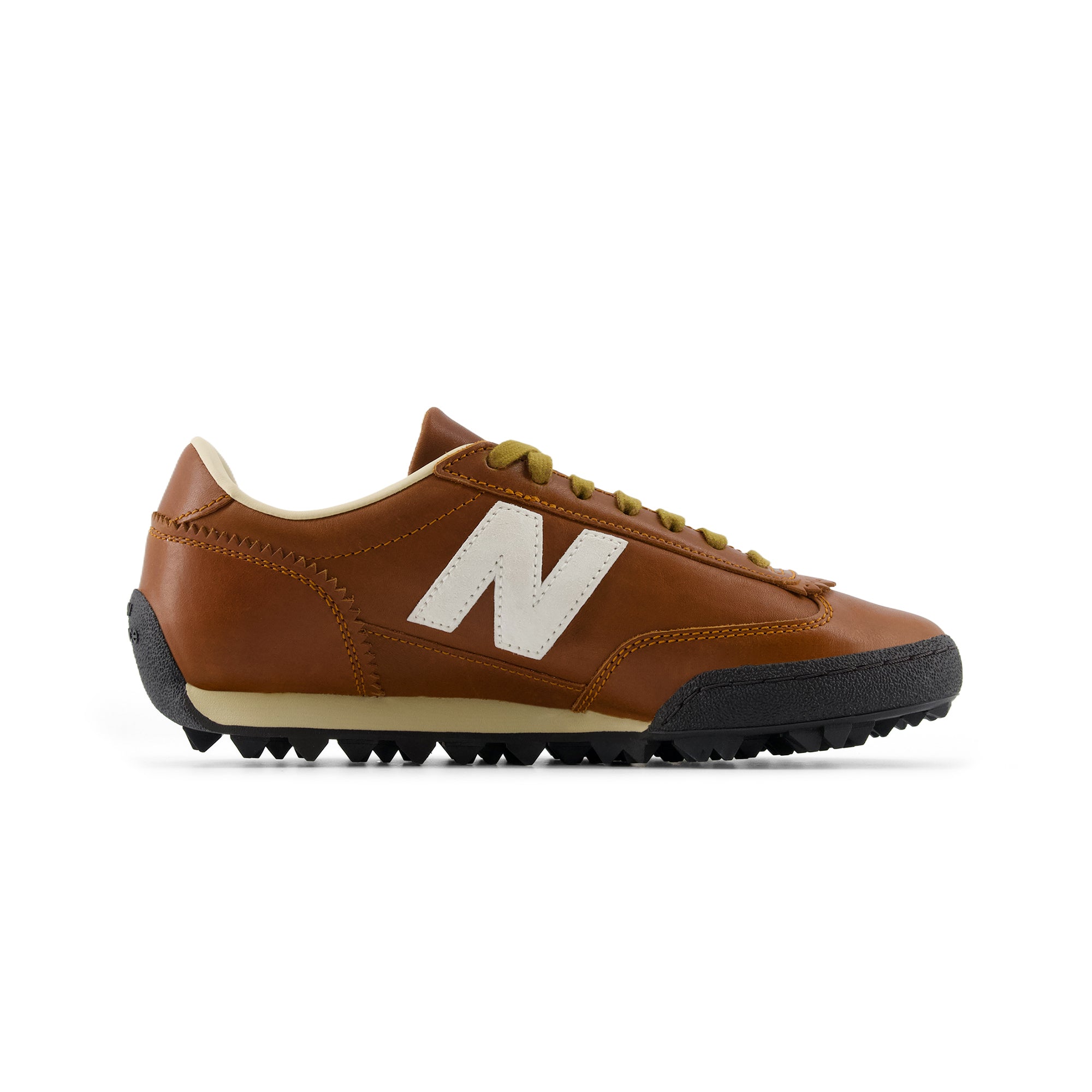 حذاء New Balance جلدي باللون البني حذاء رياضي كاجوال