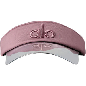 alo yoga brand letter embroidery design polyester sun-protective hat for women, pink