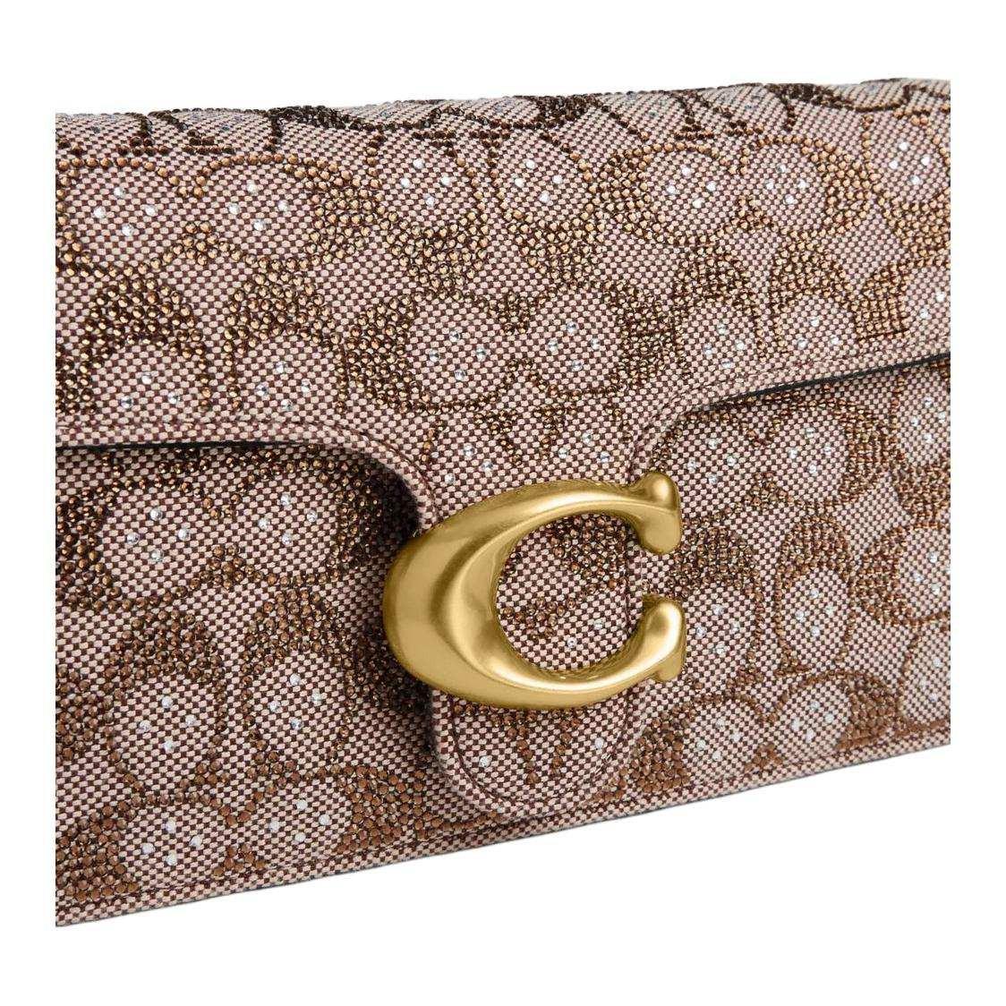Coach Tabby 26 |👜✨ حقيبة كاجوال فاخرة مع تفاصيل الكريستال والنابا.