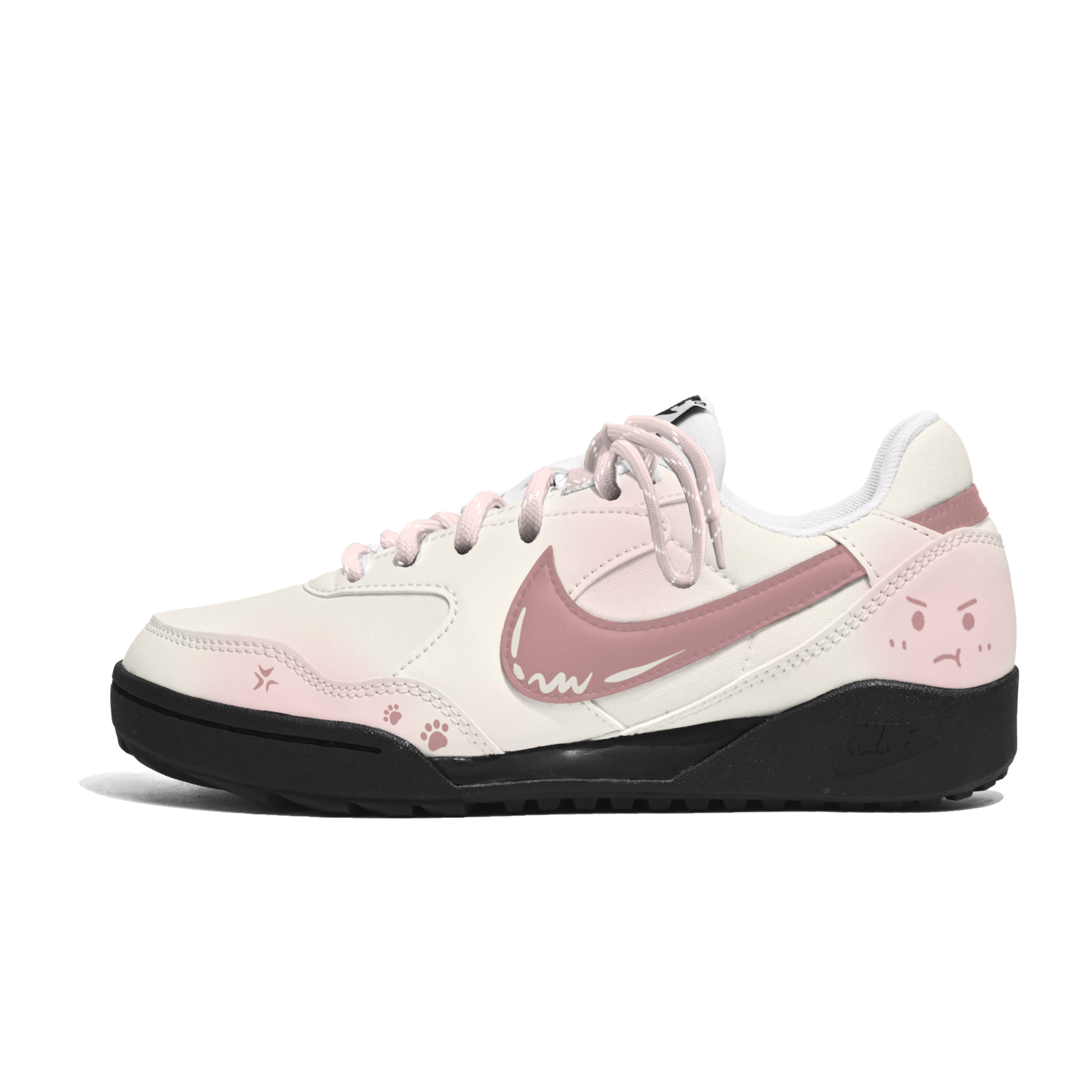 حذاء Nike رياضي نسائي بتصميم Pink كرتوني مميز.