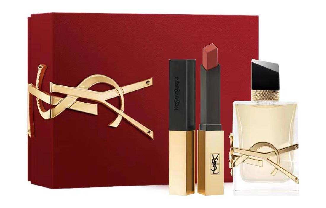 YSL Saint Laurent Long-lasting Lipstick Gift Box (Set of 2).