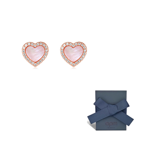apm monaco valentine  pink earrings.