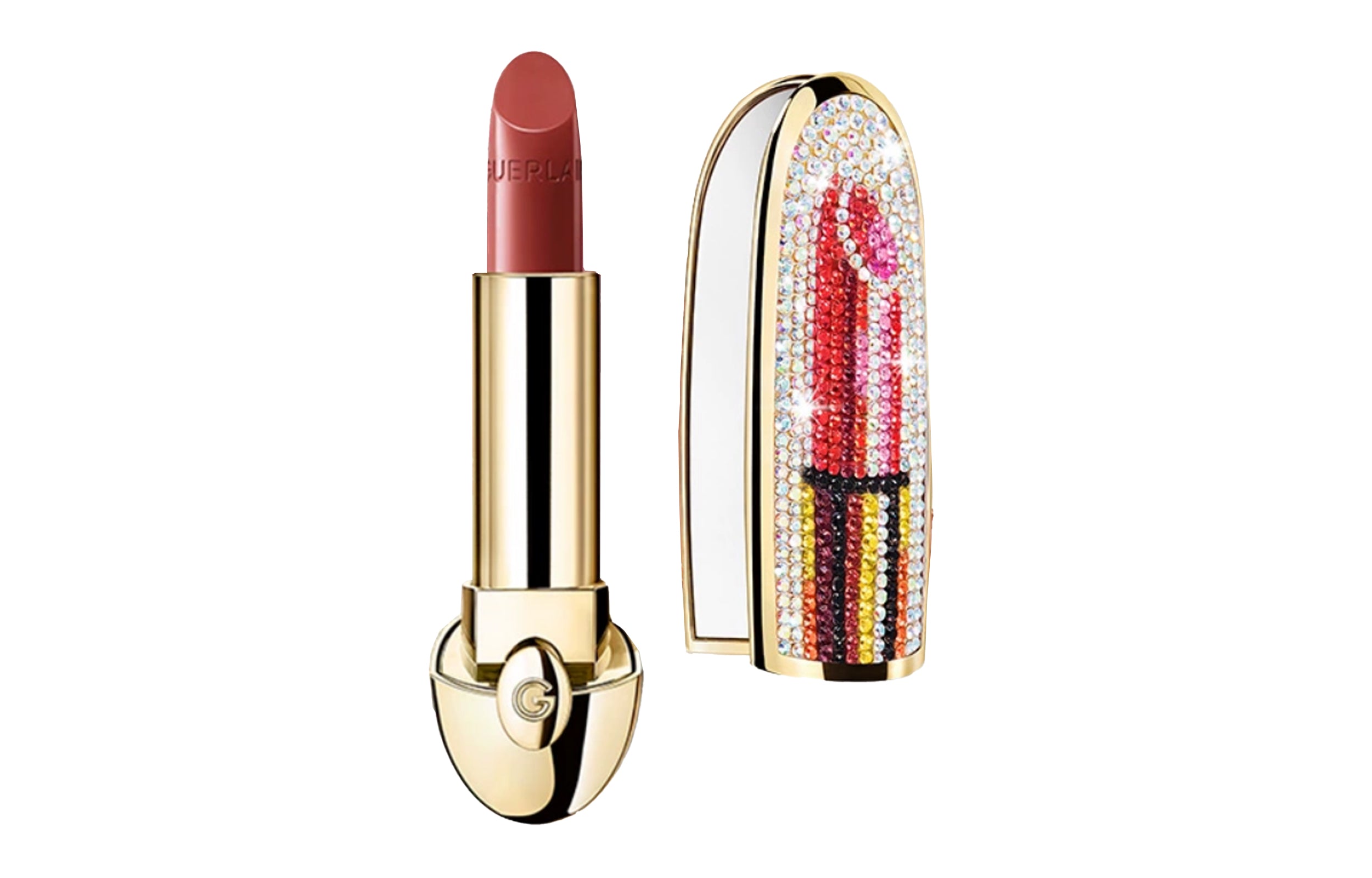 Guerlain Christmas Limited Edition Magnificent Diamond Kiss Gemstone Lipstick, Satin, Easy to Color, 3.5g