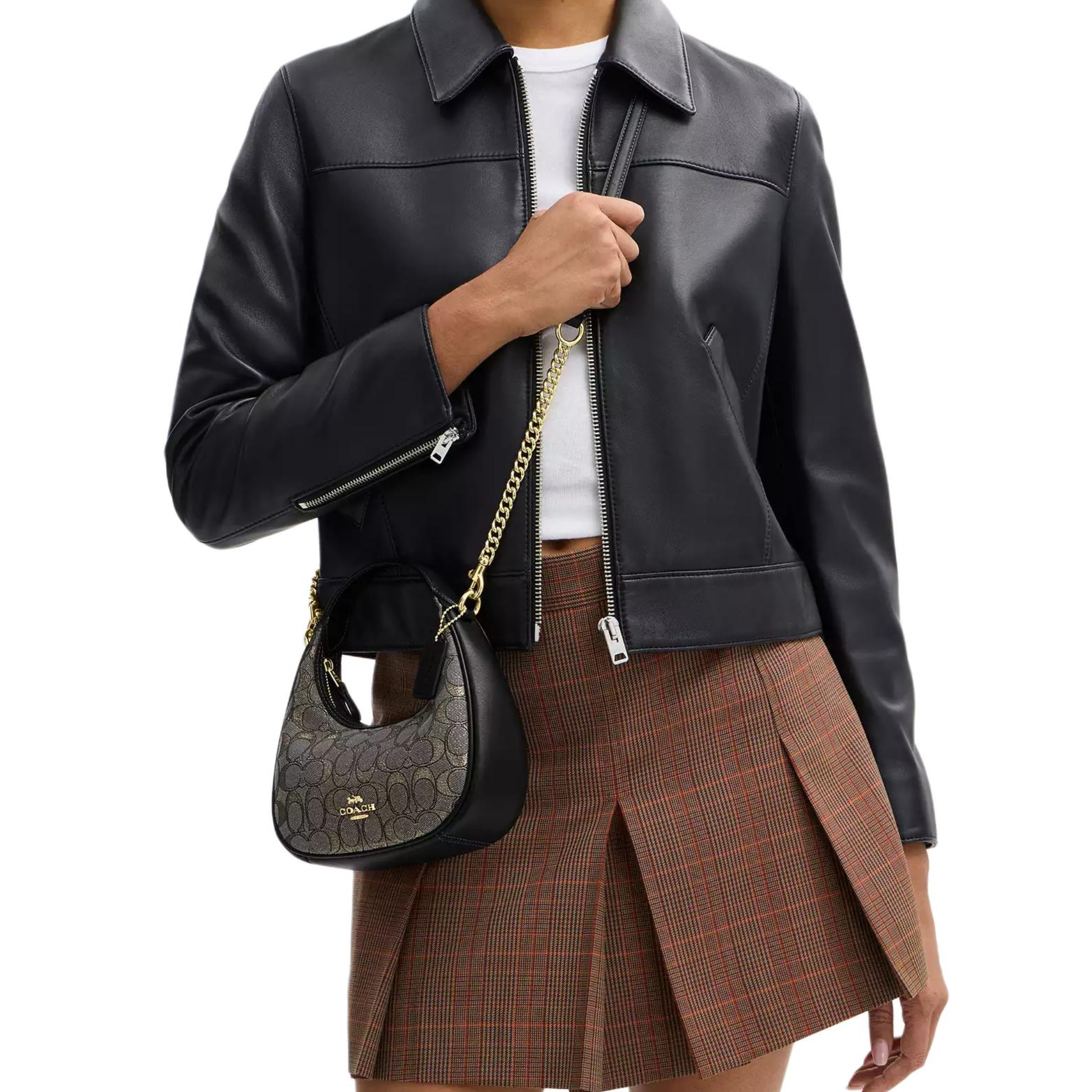 COACH CARMEN 20  Charcoal Black.