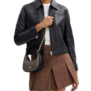 COACH CARMEN 20  Charcoal Black.