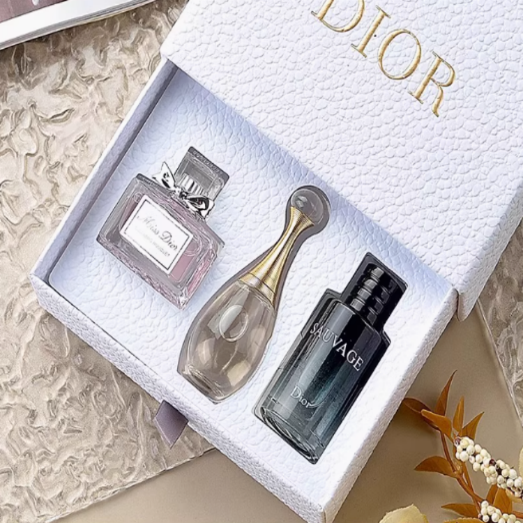 DIOR Wild Floral Sweetheart Realme Perfume Mini Sample Set Eau de Toilette EDT Floral Scent: Lemon Rose Peony White Musk
