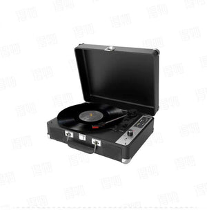 مشغل أسطوانات Retro Vinyl Player بتصميم حقيبة و Bluetooth.