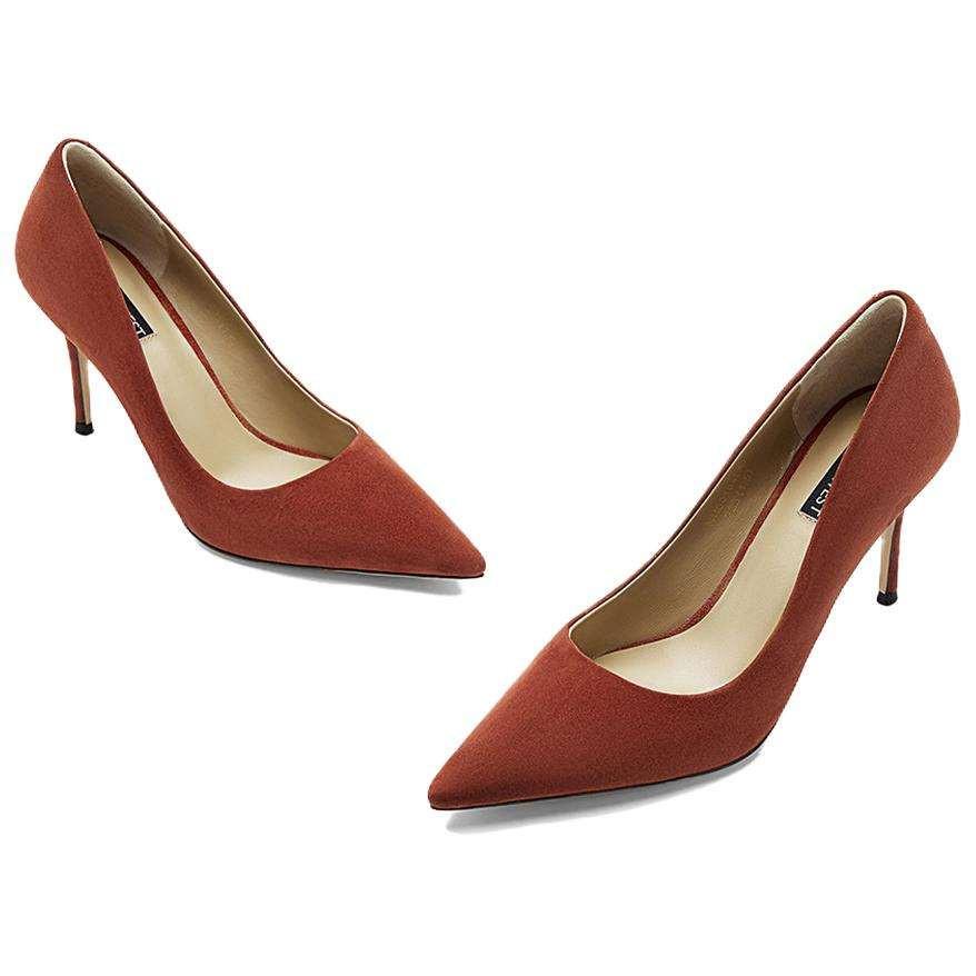 NINE WEST Pointed toe thin high heels 9.5cm.