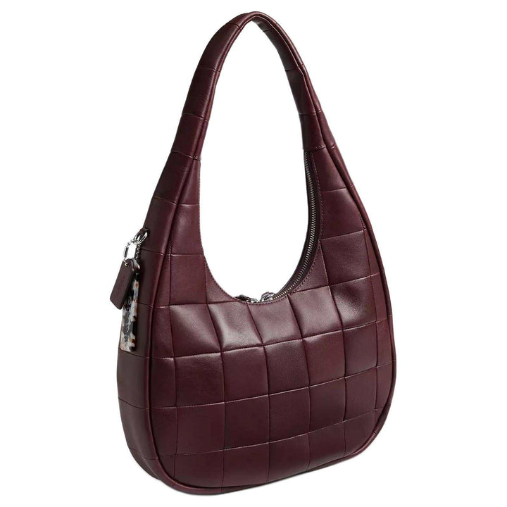 COACH Alter Ego 29 Crescent Bag Interior Snap Pocket Leather Shoulder Bag Tote Large Women's Merlot Burgundy