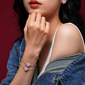 APM Monaco Heart 925 Silver Bracelet.