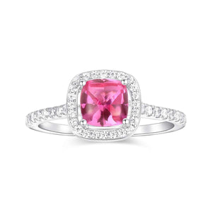 APM Monaco Zircon 925 Silver Ring Carmine.