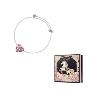 APM Monaco Heart 925 Silver Bracelet.