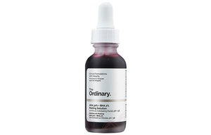 سيروم أحماض بشعار The Ordinary، صورة أمامية لعبوة واحدة على خلفية بيضاء