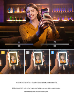 Insta360 Snap شاشة لمس 3.5 بوصة تعرض الكاميرا الخلفية للسيلفي