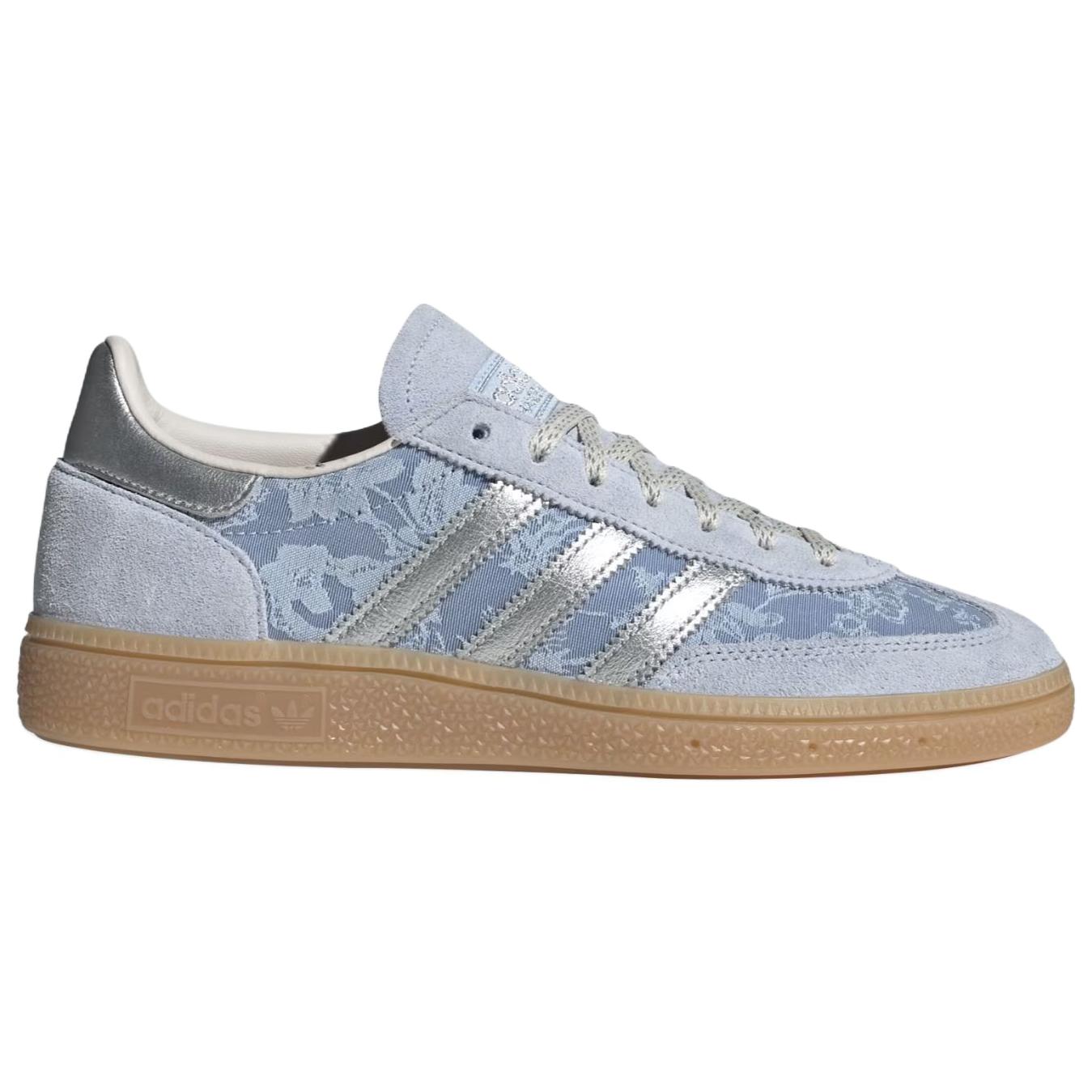 حذاء Adidas Samba Classic أزرق فضي بنقوش زهرية