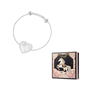 apm monaco pearl love  925 silver bracelet.