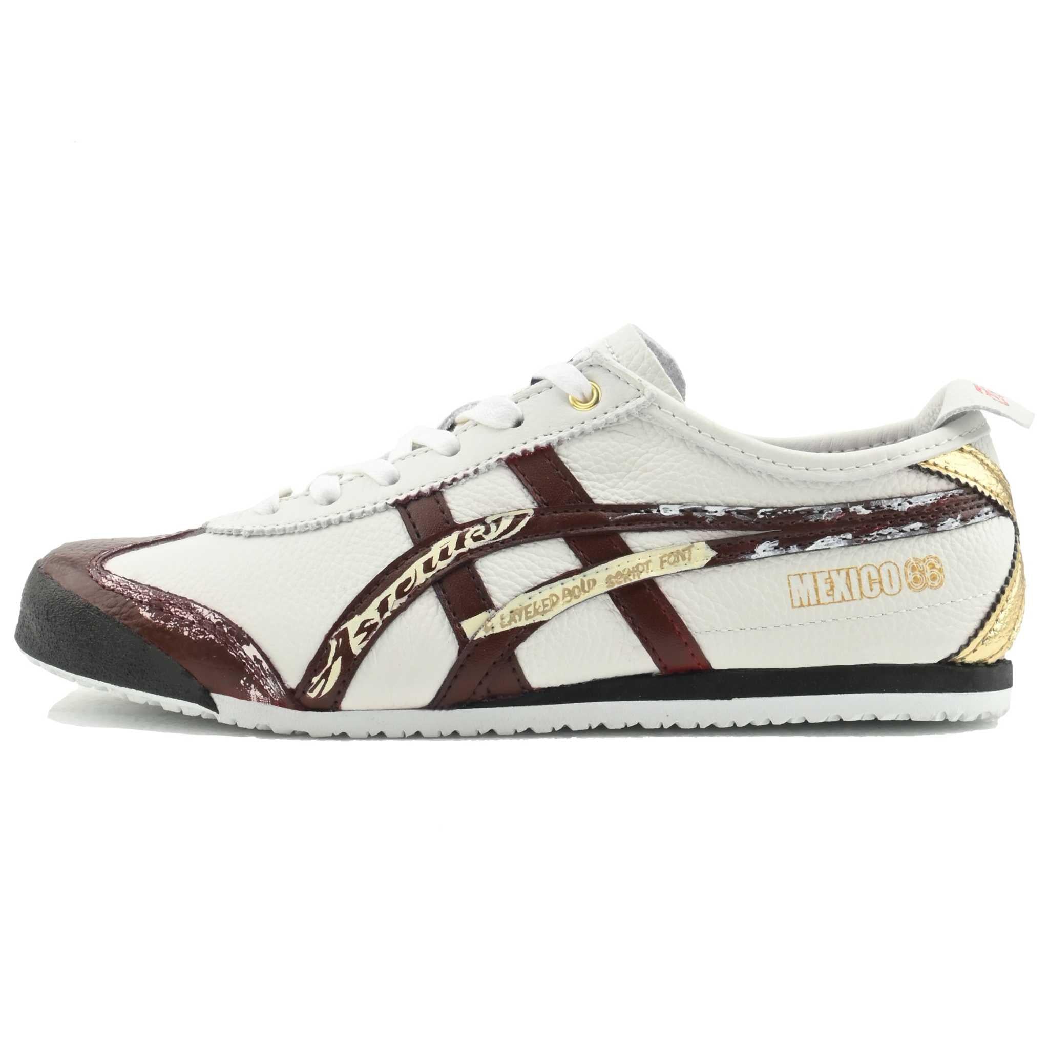 Onitsuka Tiger Mexico 66 Statement| حذاء مكسيكو 66 بتفاصيل يدوية مذهبة.