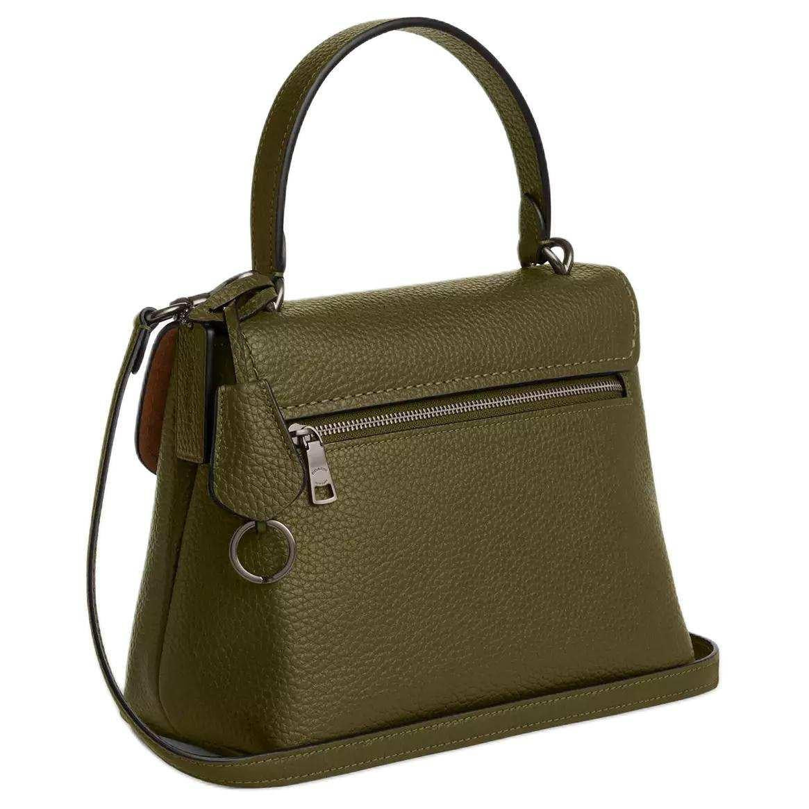 COACH Emory 25  Leather Tote Medium Olive Green.