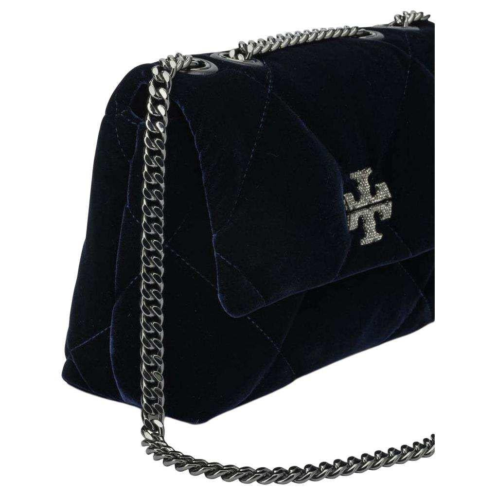 TORY BURCH Kira حقيبة كتف كيرا دايموند كوالت فيلفيت بافيه صغيرة.