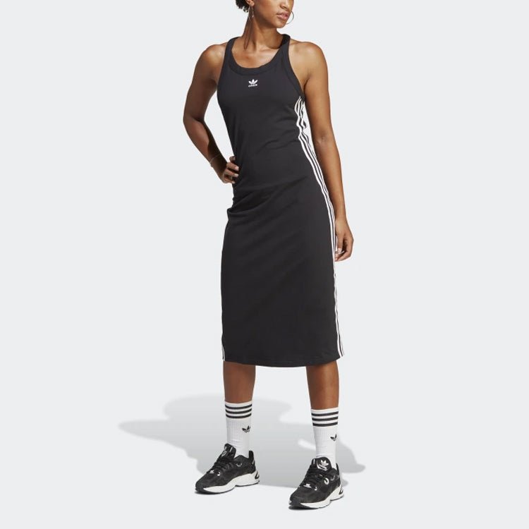 فستان adidas نسائي رياضي أنيق أسود - رفعة