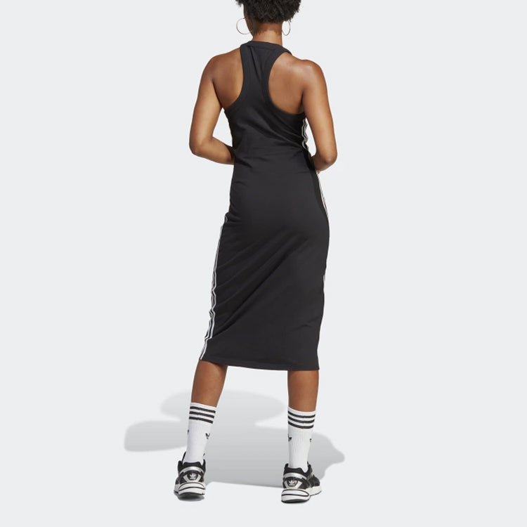فستان adidas نسائي رياضي أنيق أسود - رفعة