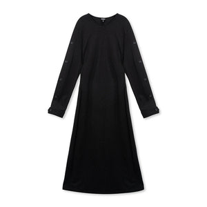 فستان نسائي طويل بفتحة Juicy Couture أسود - رفعة