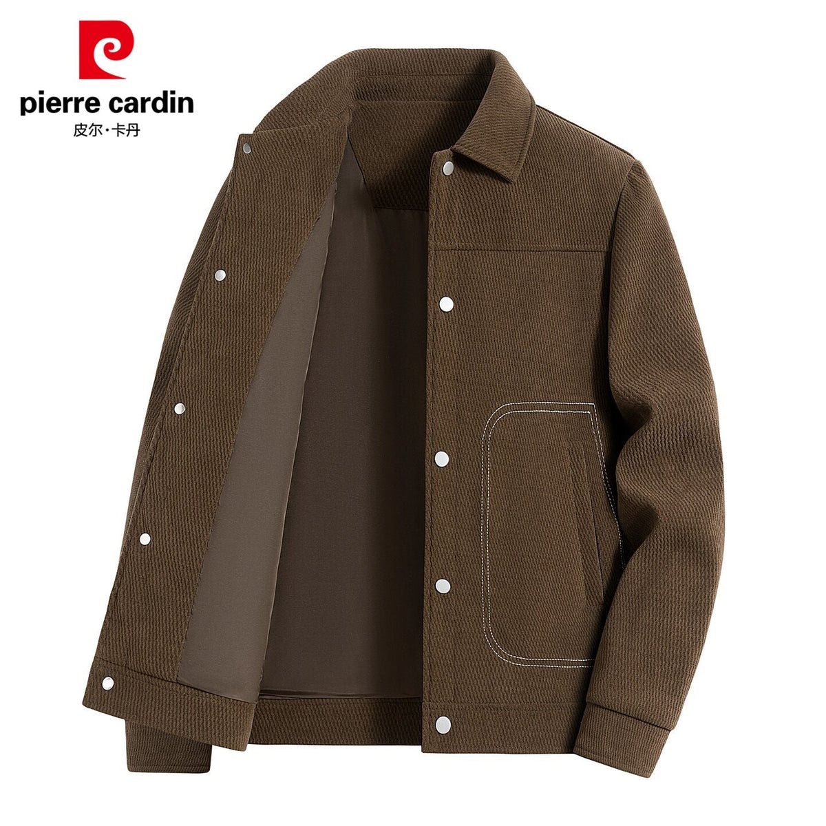 جاكيت شتوي رجالي Pierre Cardin ببطانة داخلية ملساء