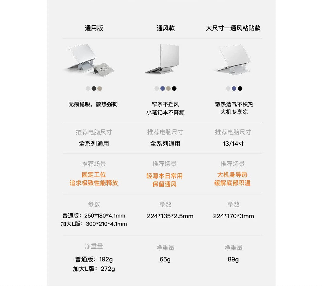 حامل حاسوب محمول MOFT مخفي للتهوية والتبريد متوافق مع MacBook Pro - رفعة
