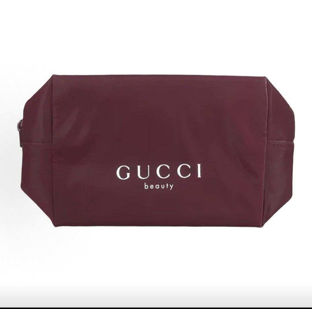 حقيبة كتف GUCCI beauty لون عنابي.
