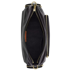 COACH Laurel 30 Zipper Detachable Shoulder Strap Leather Single Shoulder Bag Large Women's Black