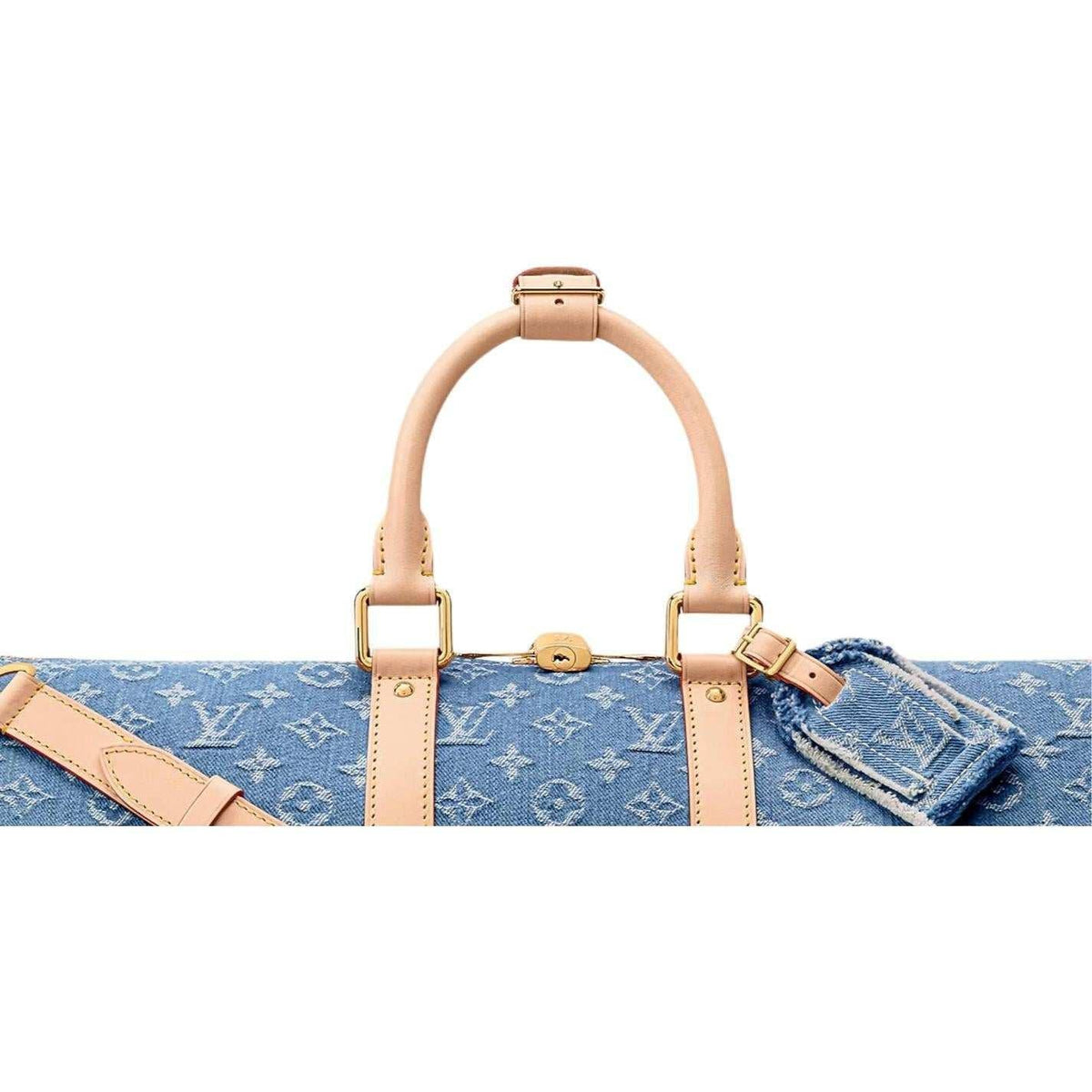 مقابض شنطة لويس فيتون Keepall وبطاقة الاسم