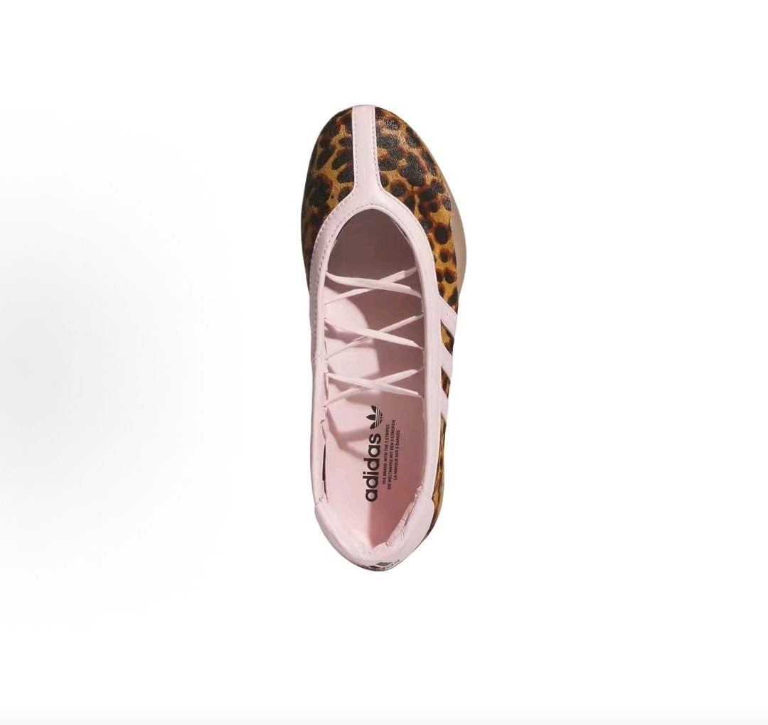 حذاء Adidas نسائي كاجوال مريح بنقشة الفهد الوردي - رفعة