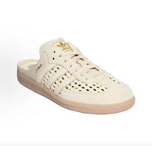 حذاء adidas Samba Mule مريح وعصري بتصميم مخرم كريمي - رفعة