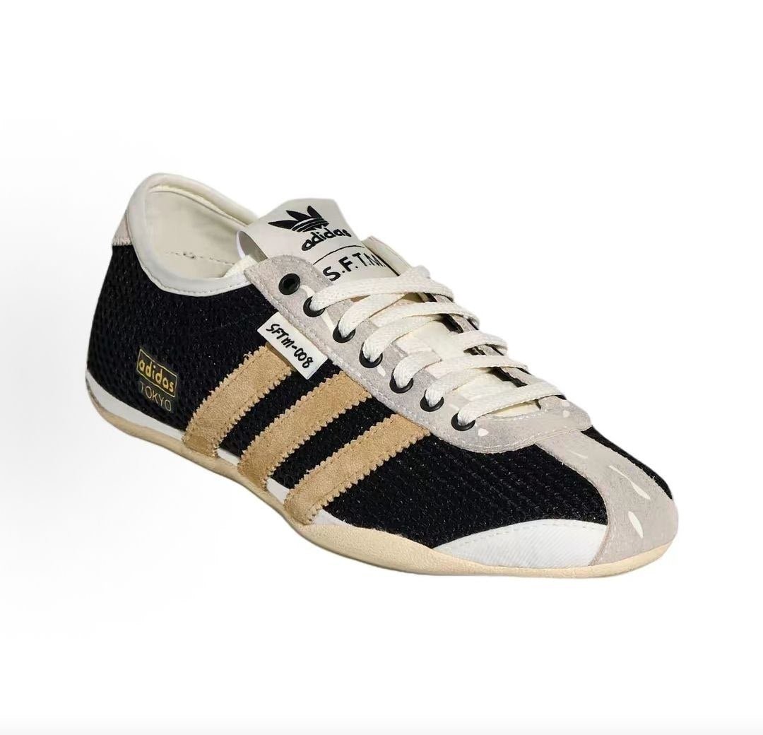 حذاء adidas TOKYO SFTM-008 أسود وبيج أصلي 100% - رفعة