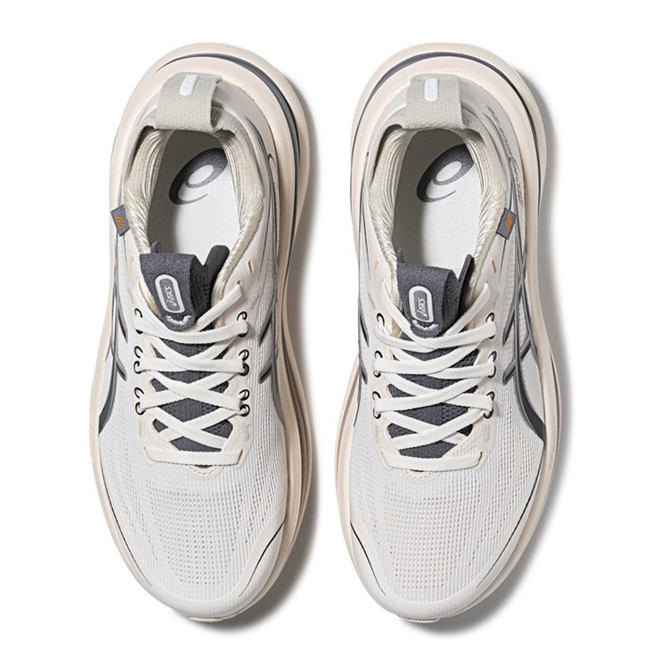 حذاء اسيكس ASICS GEL-NIMBUS 28 للجري بيج ورمادي - رفعة