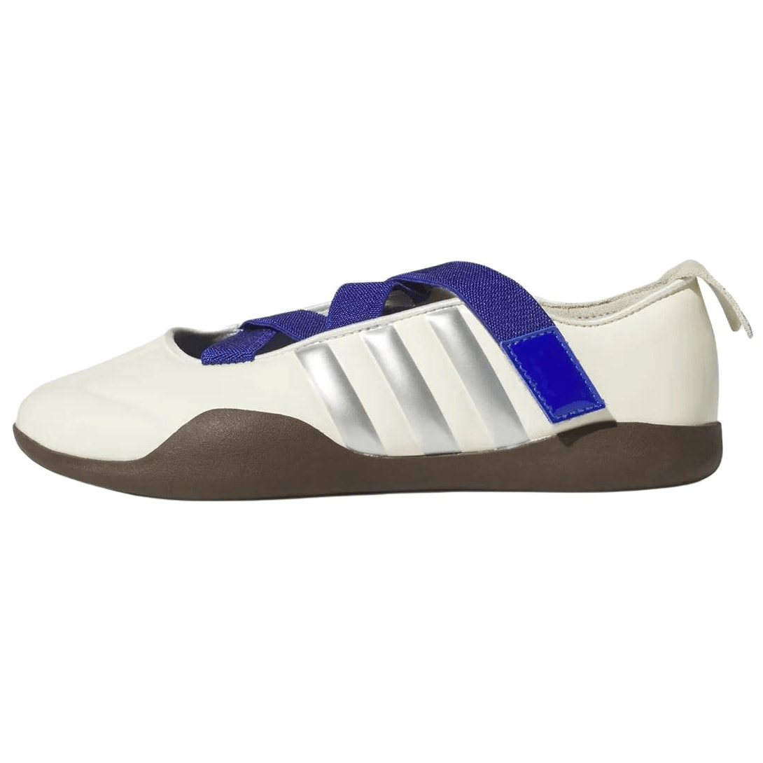 حذاء باليرينا نسائي adidas x Caroline Hu أبيض وأزرق - رفعة
