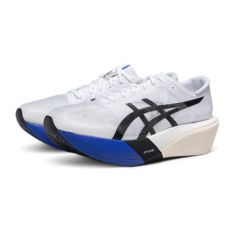 حذاء جري ASICS Metaspeed Edge أبيض وأزرق - رفعة