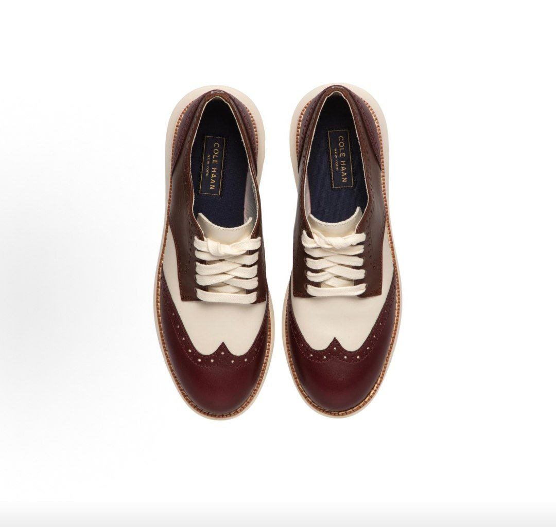 حذاء كول هان عنابي وأوف وايت | Cole Haan Burgundy - رفعة