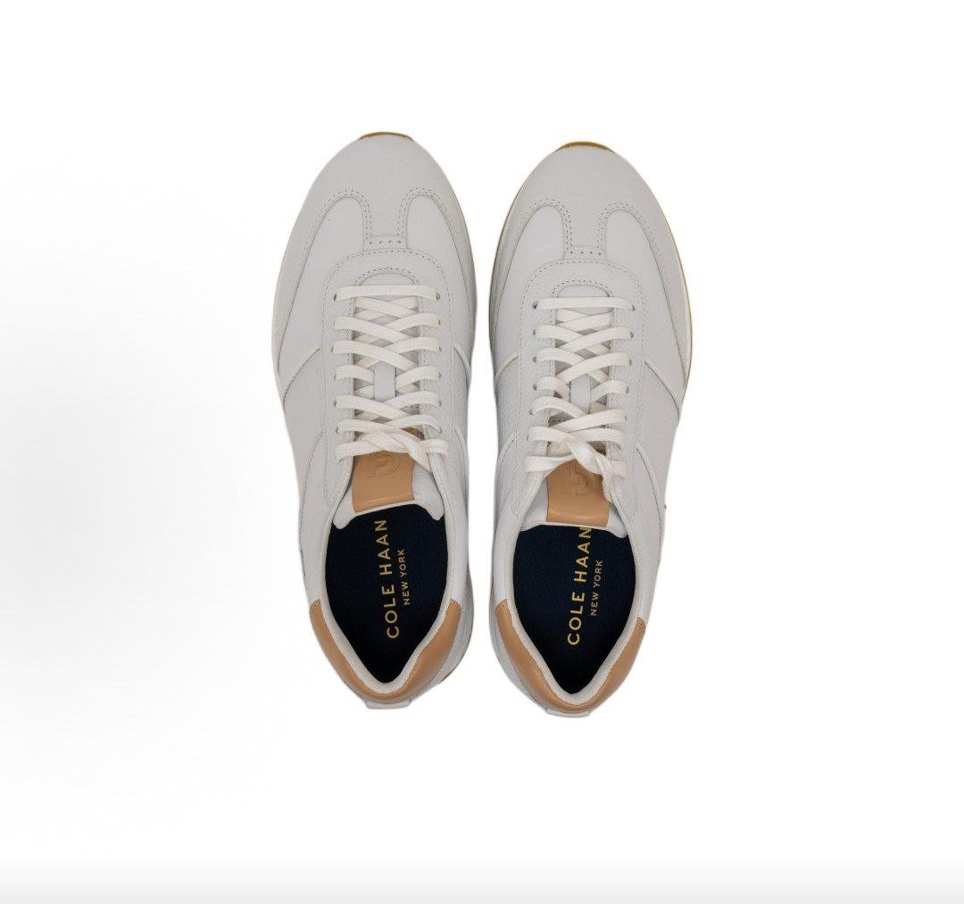 حذاء كول هان أبيض وبيج | Cole Haan White & Tan - رفعة