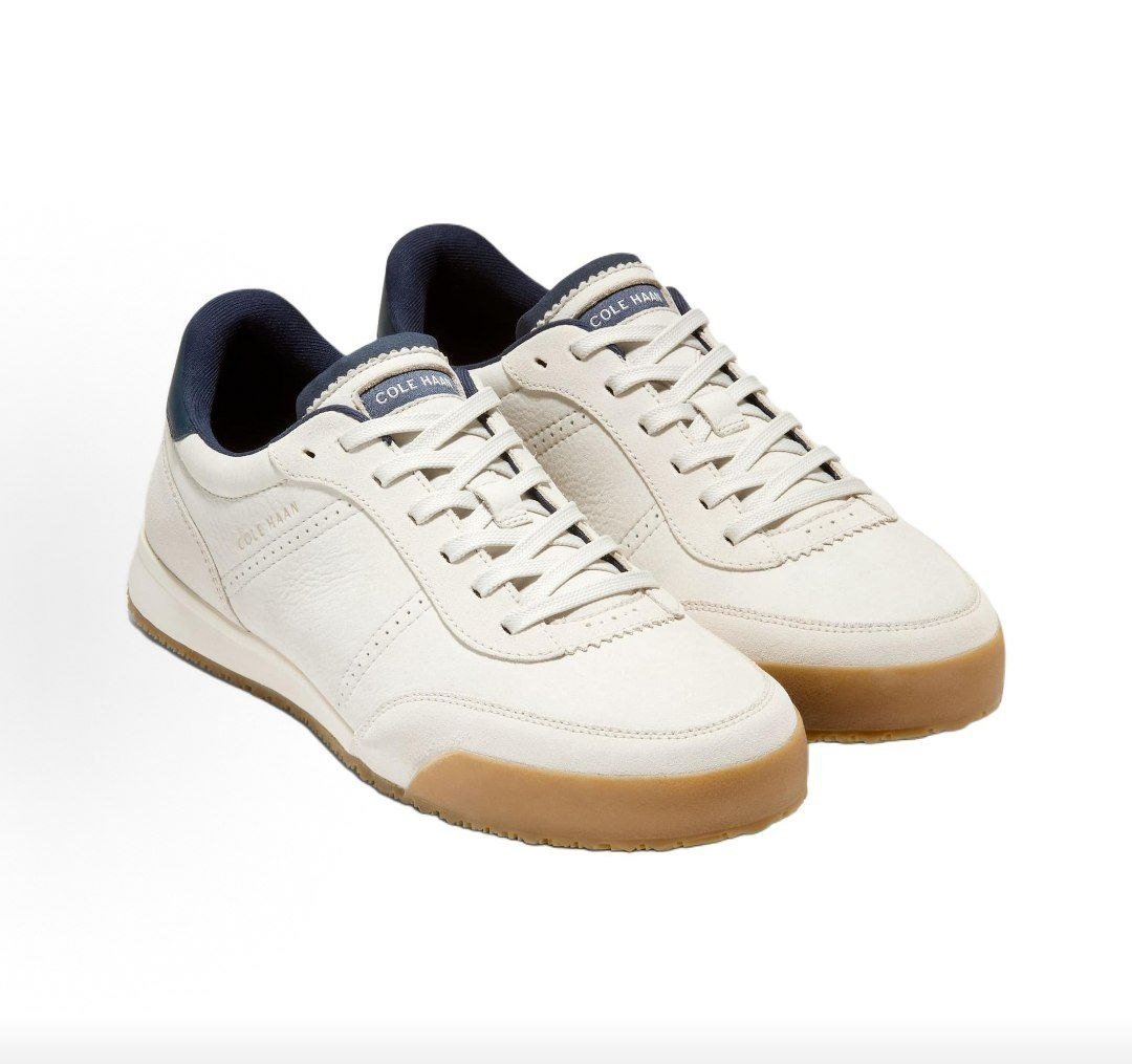حذاء كول هان أبيض وكحلي | Cole Haan White & Navy - رفعة