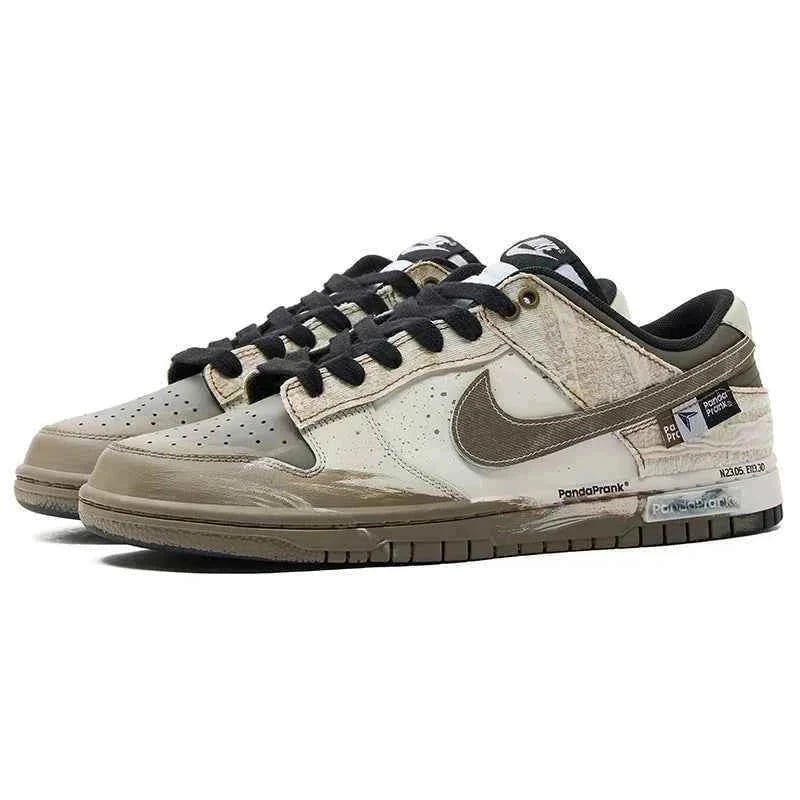 زوج أحذية Nike Dunk Low بطابع معتق للإطلالات اليومية