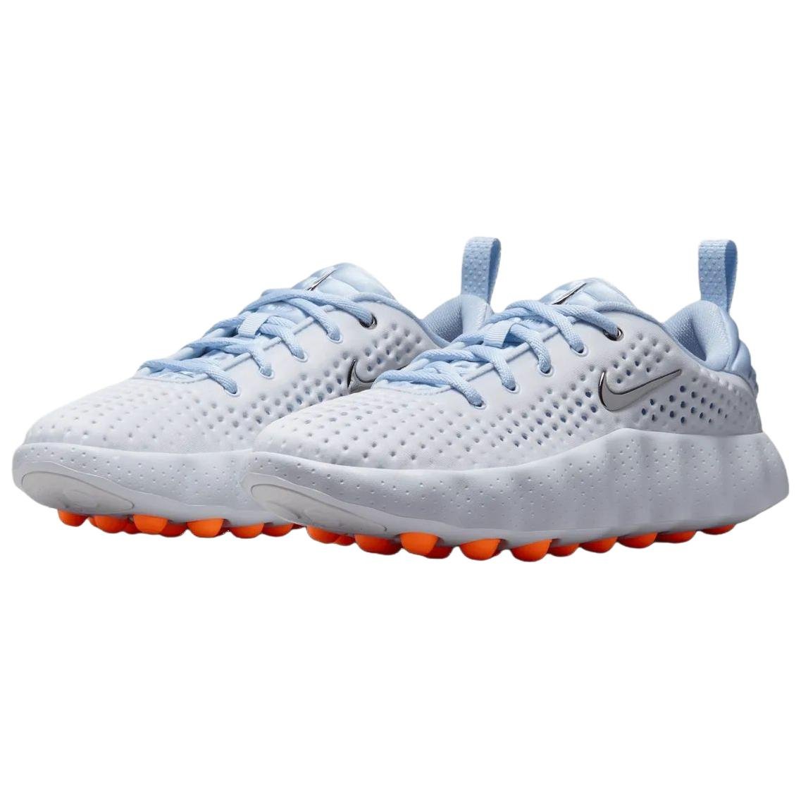 Nike Shoes Mind White and Orange Perspective View - شوز نايك أبيض بنعل برتقالي مميز | nike schuhe | Nike Shoes
