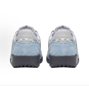 The rear view showcases Nike Shoes details, combining the حذاء نايك الأصلي مع ميزات حذاء نايكي ستريتغاتو أزرق وفضي | Nike Streetgato Blue Silver وجودة شوز نايك وتشكيلة nike schuhe.