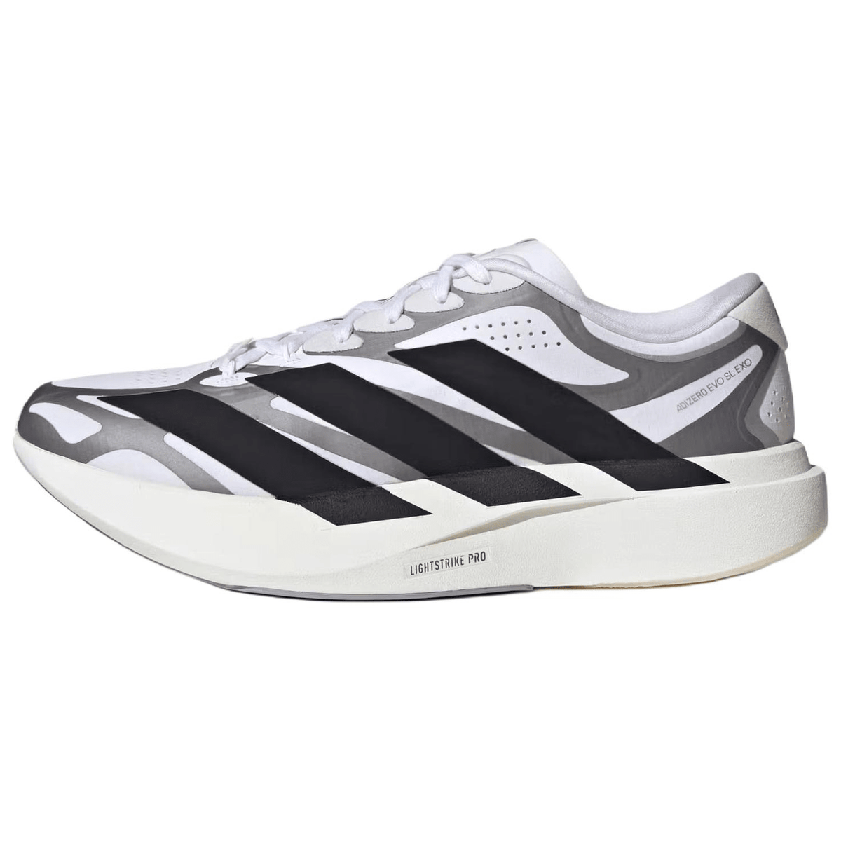 حذاء رياضي adidas Adizero Evo SL أبيض وأسود - رفعة