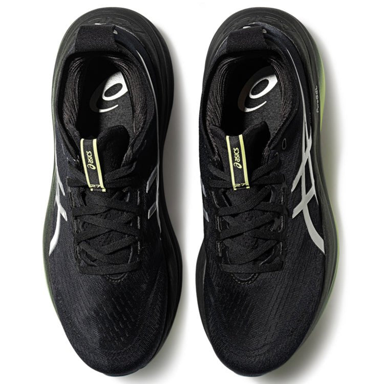 حذاء رياضي ASICS بتقنية PureGEL - لون أسود ونيون - رفعة