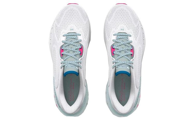 حذاء رياضي Under Armour HOVR Machina 3 باللون الأبيض والوردي - رفعة